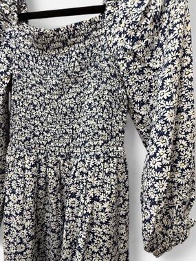J.Crew Floral Feminine Ruched Stretch Flowy Autumn Wedding Guest Dress Prarie XS
